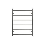 Retro Round 6 Bars Non-Heated Towel Rail-Gun Metal Grey